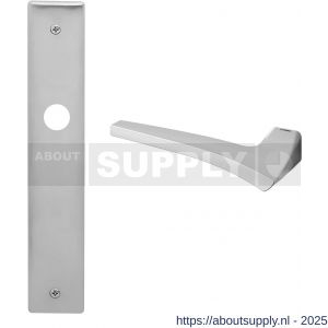 Mandelli1953 1630L blind Astrid deurkruk gatdeel op langschild 240x40 mm blind linkswijzend mat chroom - S21016015 - afbeelding 1