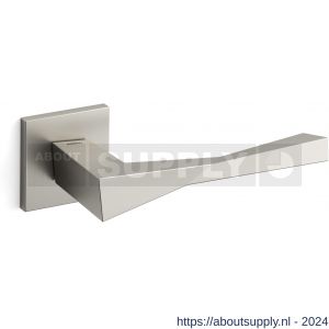 Mandelli1953 1691R Twee deurkruk gatdeel op rozet 50x50x6 mm rechtswijzend mat nikkel - S21009805 - afbeelding 1