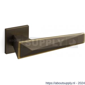 Mandelli1953 1721L zeit deurkruk gatdeel op rozet 50x50x6 mm linkswijzend mat brons - S21009812 - afbeelding 1