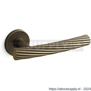 Mandelli1953 1731R Fusilla deurkruk gatdeel op rozet 51x6 mm rechtswijzend mat brons - S21009823 - afbeelding 1
