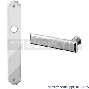 Mandelli1953 1740L Kuki deurkruk gatdeel op langschild 248x48 mm linkswijzend chroom-mat chroom - S21015974 - afbeelding 1
