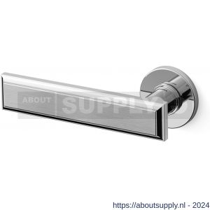 Mandelli1953 1741L Kuki deurkruk gatdeel op rozet 50x6 mm linkswijzend chroom-mat chroom - S21009826 - afbeelding 1