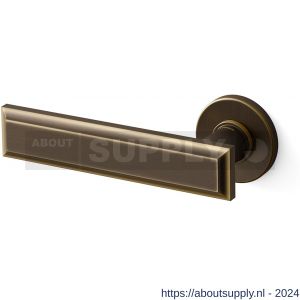 Mandelli1953 1741L Kuki deurkruk gatdeel op rozet 50x6 mm linkswijzend mat brons - S21009832 - afbeelding 1