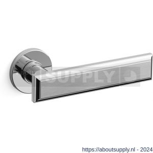 Mandelli1953 1741R Kuki deurkruk gatdeel op rozet 50x6 mm rechtswijzend chroom-mat chroom - S21009827 - afbeelding 1