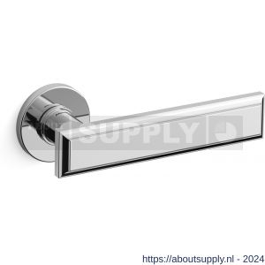 Mandelli1953 1741R Kuki deurkruk gatdeel op rozet 50x6 mm rechtswijzend chroom - S21009829 - afbeelding 1