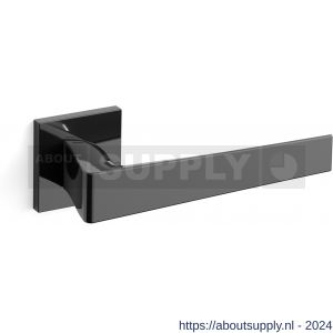 Mandelli1953 1761 Seven deurkruk op rozet 50x50x6 mm glanzend zwart - S21009146 - afbeelding 1