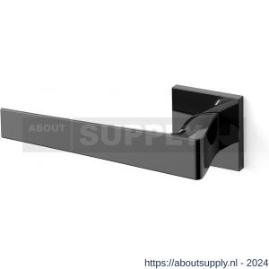 Mandelli1953 1761L Seven deurkruk gatdeel op rozet 50x50x6 mm linkswijzend glanzend zwart - S21009852 - afbeelding 1