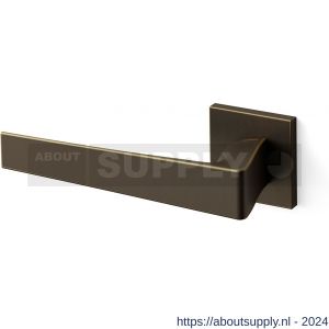 Mandelli1953 1761L Seven deurkruk gatdeel op rozet 50x50x6 mm linkswijzend mat brons - S21009856 - afbeelding 1