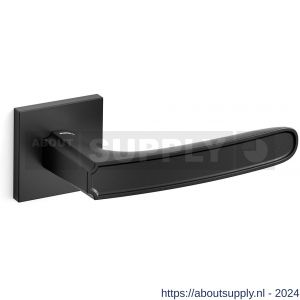 Mandelli1953 1871R Frame Q deurkruk gatdeel op rozet 50x50x6 mm rechtswijzend mat zwart - S21011792 - afbeelding 1