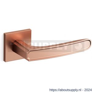 Mandelli1953 1871R Frame Q deurkruk gatdeel op rozet 50x50x6 mm rechtswijzend rose goud - S21015130 - afbeelding 1