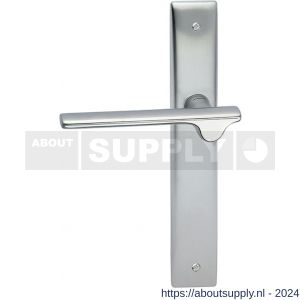 Mandelli1953 3190L Ara deurkruk gatdeel linkswijzend op langschild 240x40 mm blind mat chroom-chroom - S21015776 - afbeelding 1