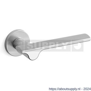 Mandelli1953 3191L Ara deurkruk gatdeel op rozet 51x6 mm linkswijzend mat chroom-chroom - S21009890 - afbeelding 1