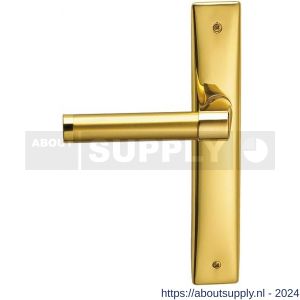 Mandelli1953 360L BB56 Tuc deurkruk gatdeel linkswijzend op langschild BB56 messing gepolijst-mat messing - S21017709 - afbeelding 1