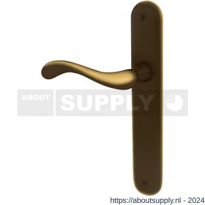 Mandelli1953 450L BB56 Ande deurkruk gatdeel linkswijzend op langschild 238x40 mm BB56 mat brons - S21016177 - afbeelding 1