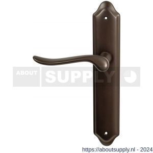 Mandelli1953 690L Rondo deurkruk gatdeel linkswijzend op langschild 260x47 mm blind antiek brons - S21013528 - afbeelding 1