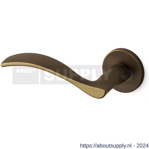 Mandelli1953 711L Zen deurkruk gatdeel op rozet 51x6 mm linkswijzend mat brons - S21009926 - afbeelding 1