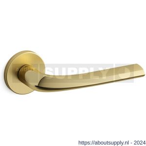 Mandelli1953 721R Filo deurkruk gatdeel op rozet 51x6 mm rechtswijzend mat messing-messing gepolijst - S21009934 - afbeelding 1