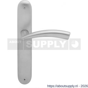 Mandelli1953 770R PC72 Nadir deurkruk gatdeel op langschild 238x40 mm PC72 rechtswijzend mat chroom - S21016110 - afbeelding 1