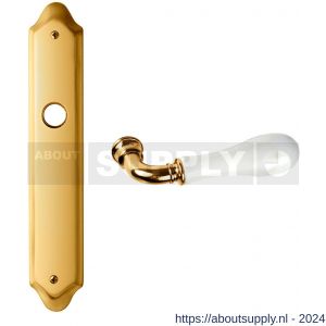 Mandelli1953 8010R Naxos deurkruk gatdeel rechtswijzend op langschild blind 24k goud - S21019786 - afbeelding 1