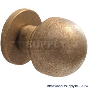 Mandelli1953 0854 deurknop 50 mm draaibaar op rozet messing getrommeld - S21016655 - afbeelding 1
