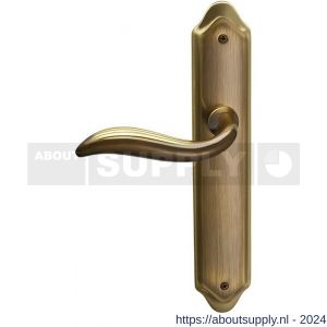 Mandelli1953 980L BB56 Plisse deurkruk gatdeel linkswijzend op langschild 260x47 mm BB56 mat brons - S21013687 - afbeelding 1