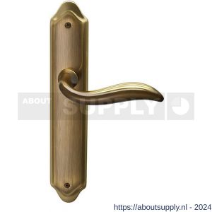 Mandelli1953 980R PC55 Plisse deurkruk gatdeel rechtswijzend op langschild 260x47 mm PC55 mat brons - S21013696 - afbeelding 1