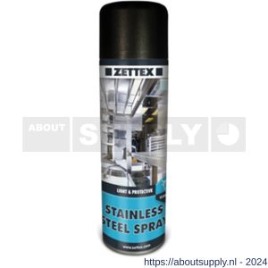 Zettex Stainless Steel spray 500 ml transparant - S21011485 - afbeelding 1