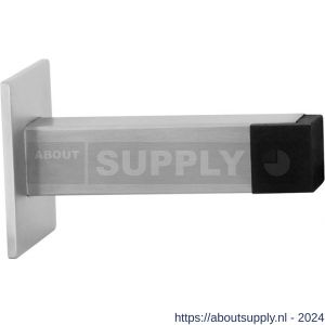 GPF Bouwbeslag RVS 0739.09 deurstopper vierkant 85x20/50 mm RVS mat geborsteld - S21008017 - afbeelding 1