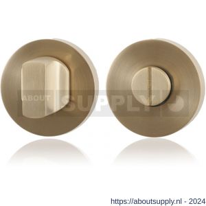 GPF Bouwbeslag PVD 0910.00P4 toiletgarnituur rond 50x8 mm stift 8 mm grote knop PVD messing satin - S21003838 - afbeelding 1