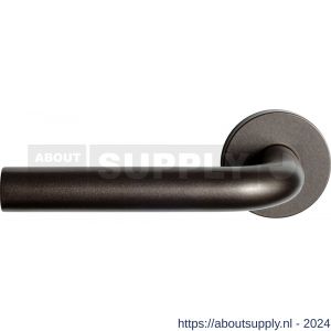 GPF Bouwbeslag Anastasius 1000.A1-00 L/R Aka L-model 19 mm deurkruk gatdeel op ronde rozet 50x8 mm links-rechtswijzend Dark blend - S21009960 - afbeelding 1