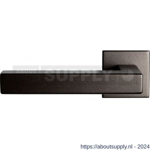 GPF Bouwbeslag Anastasius 1302.A1-02 L Zaki+ deurkruk op vierkante rozet 50x50x8 mm linkswijzend Dark blend - S21010030 - afbeelding 1