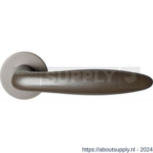 GPF Bouwbeslag Anastasius 1315.A3-00 Pepe deurkruk op ronde rozet 50x8 mm Mocca blend - S21010614 - afbeelding 1