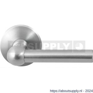 GPF Bouwbeslag RVS 3040.09-00 Hipi deurkruk op ronde rozet 50x8 mm RVS mat geborsteld - S21009257 - afbeelding 1