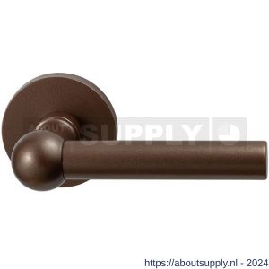 GPF Bouwbeslag Anastasius 3040.A2-00 Hipi deurkruk Bronze blend 50x8 mm op ronde rozet Bronze blend - S21013896 - afbeelding 1