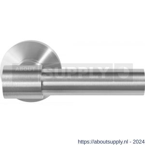GPF Bouwbeslag RVS 3042.09-00 Hipi Deux+ deurkruk op ronde rozet 50x8 mm RVS mat geborsteld - S21009261 - afbeelding 1