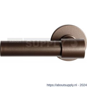 GPF Bouwbeslag Anastasius 3042.A2-00 L/R Hipi Deux+ deurkruk gatdeel 105,5 mm op ronde rozet 50x8 mm links-rechtswijzend Bronze blend - S21010106 - afbeelding 1
