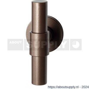 GPF Bouwbeslag Anastasius 3047.A2-00 Hipi Deux+ kruiskruk 105,5 mm op ronde rozet 50x8 mm Bronze blend - S21011099 - afbeelding 1