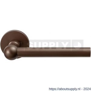 GPF Bouwbeslag Anastasius 3050.A2-00 Hipi deurkruk gatdeel op rozet 50x8 mm links-rechtswijzend Bronze blend - S21013920 - afbeelding 1