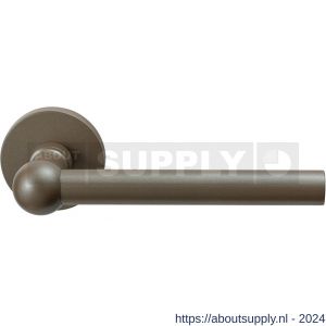 GPF Bouwbeslag Anastasius 3050.A3-00 Hipi deurkruk gatdeel op rozet 50x8 mm links-rechtswijzend Mocca blend - S21013922 - afbeelding 1