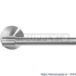 GPF Bouwbeslag RVS 3051.09-00 Hipi Deux deurkruk op ronde rozet 50x8 mm RVS mat geborsteld - S21009271 - afbeelding 1