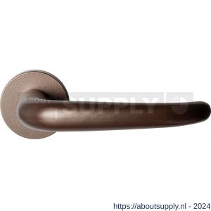 GPF Bouwbeslag Anastasius 3085.A2-00 Tino deurkruk op ronde rozet 50x8 mm Bronze blend - S21010668 - afbeelding 1
