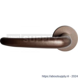 GPF Bouwbeslag Anastasius 3085.A2-00 L/R Tino deurkruk op ronde rozet 50x8 mm links-rechtswijzend Bronze blend - S21010159 - afbeelding 1