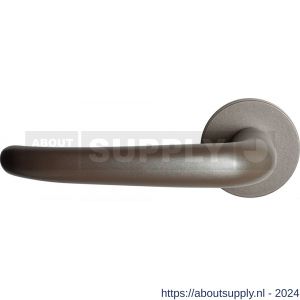 GPF Bouwbeslag Anastasius 3085.A3-00 L/R Tino deurkruk gatdeel op ronde rozet 50x8 mm links-rechtswijzend Mocca blend - S21010160 - afbeelding 1