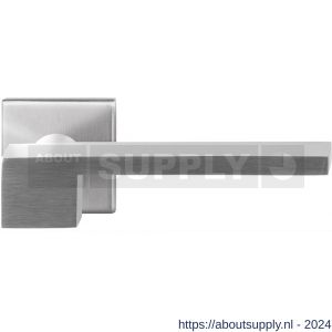 GPF Bouwbeslag RVS 3110.09-02 Rapa deurkruk op vierkante rozet 50x50x8 mm RVS mat geborsteld - S21009283 - afbeelding 1