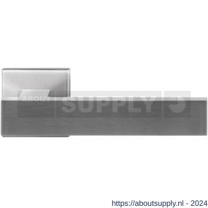 GPF Bouwbeslag RVS 3115.09-02 Hinu deurkruk op vierkante rozet 50x50x8 mm RVS mat geborsteld - S21009284 - afbeelding 1