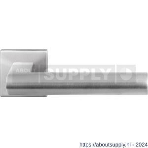 GPF Bouwbeslag RVS 3145.09-02 Umu deurkruk op vierkante rozet 50x50x8 mm RVS mat geborsteld - S21009291 - afbeelding 1