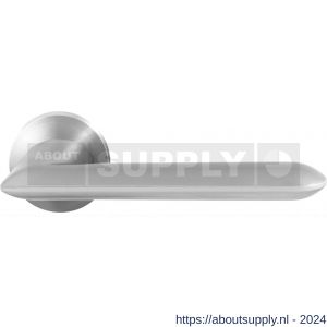 GPF Bouwbeslag RVS 3150.09-00 Wini deurkruk op ronde rozet 50x8 mm RVS mat geborsteld - S21009292 - afbeelding 1