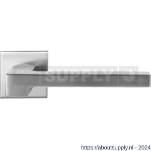 GPF Bouwbeslag RVS 3160.09-02 Raa deurkruk op vierkante rozet 50x50x8 mm RVS mat geborsteld - S21009295 - afbeelding 1