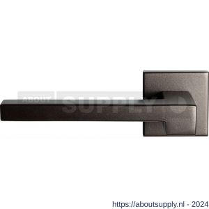 GPF Bouwbeslag Anastasius 3160.A1-02L Raa deurkruk gatdeel op vierkante rozet 50x50x8 mm linkswijzend Dark blend - S21010190 - afbeelding 1