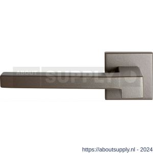GPF Bouwbeslag Anastasius 3160.A3-02L Raa deurkruk gatdeel op vierkante rozet 50x50x8 mm linkswijzend Mocca blend - S21010194 - afbeelding 1